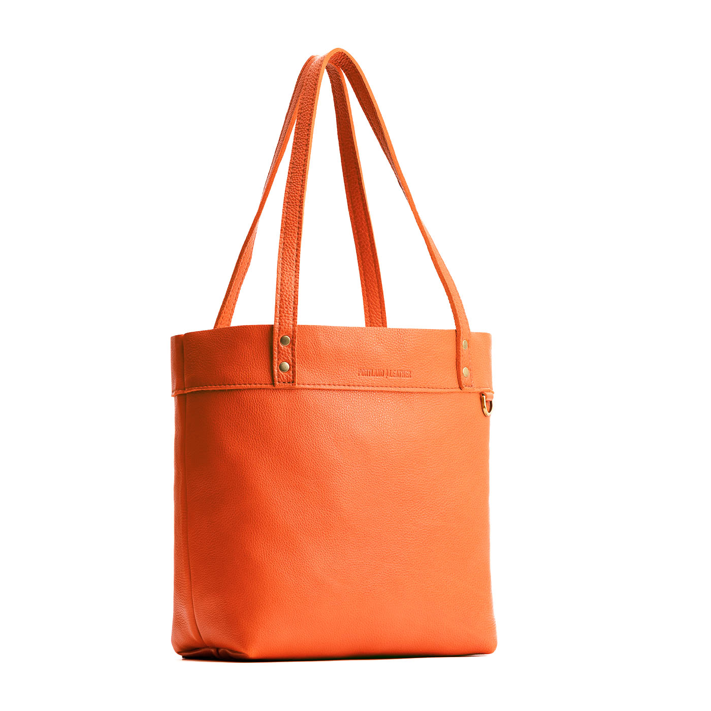 Koi*Medium*Classic | Leather tote bag with riveted straps and exterior key loop