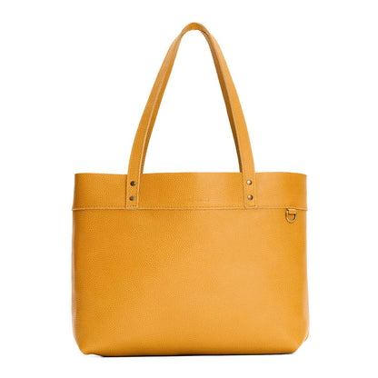 Sunshine*Large*Classic | Leather tote bag with riveted straps and exterior key loop