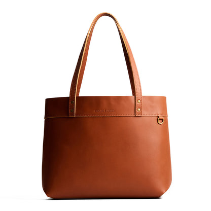 Honey*Large*Classic | Leather tote bag with riveted straps and exterior key loop