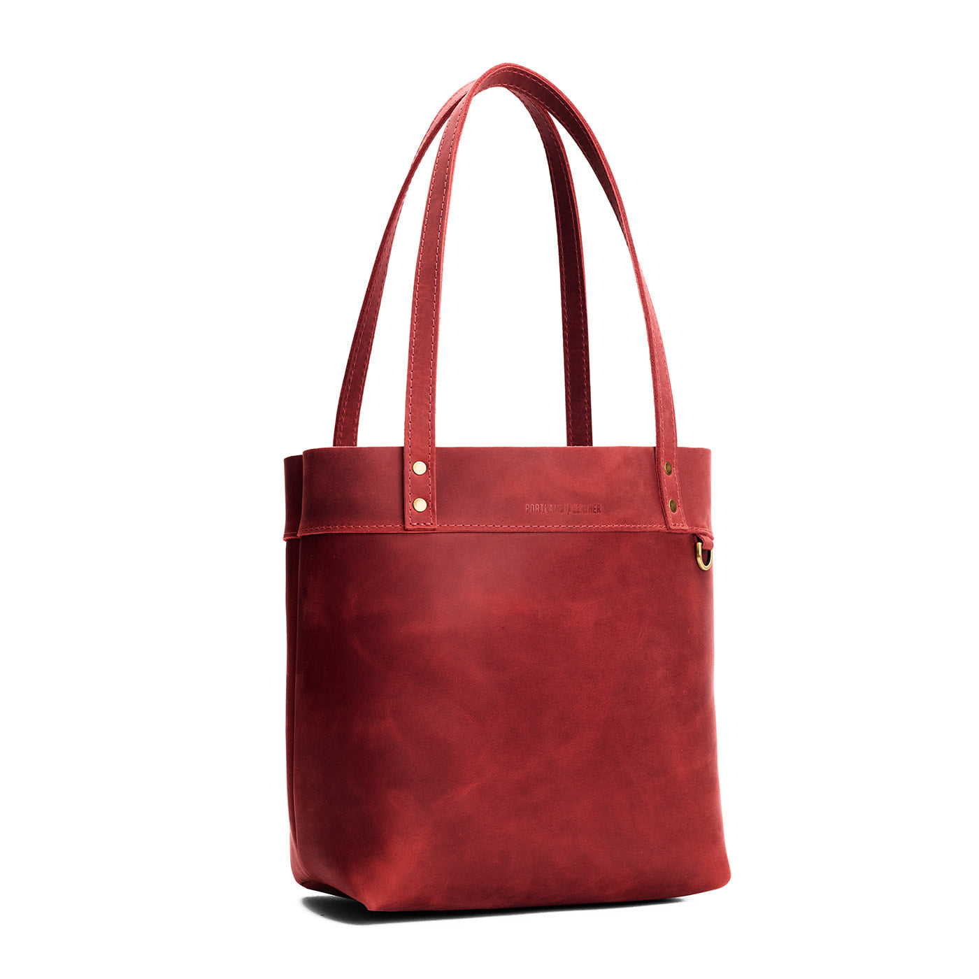 Phoenix*Medium*Classic | Leather tote bag with riveted straps and exterior key loop