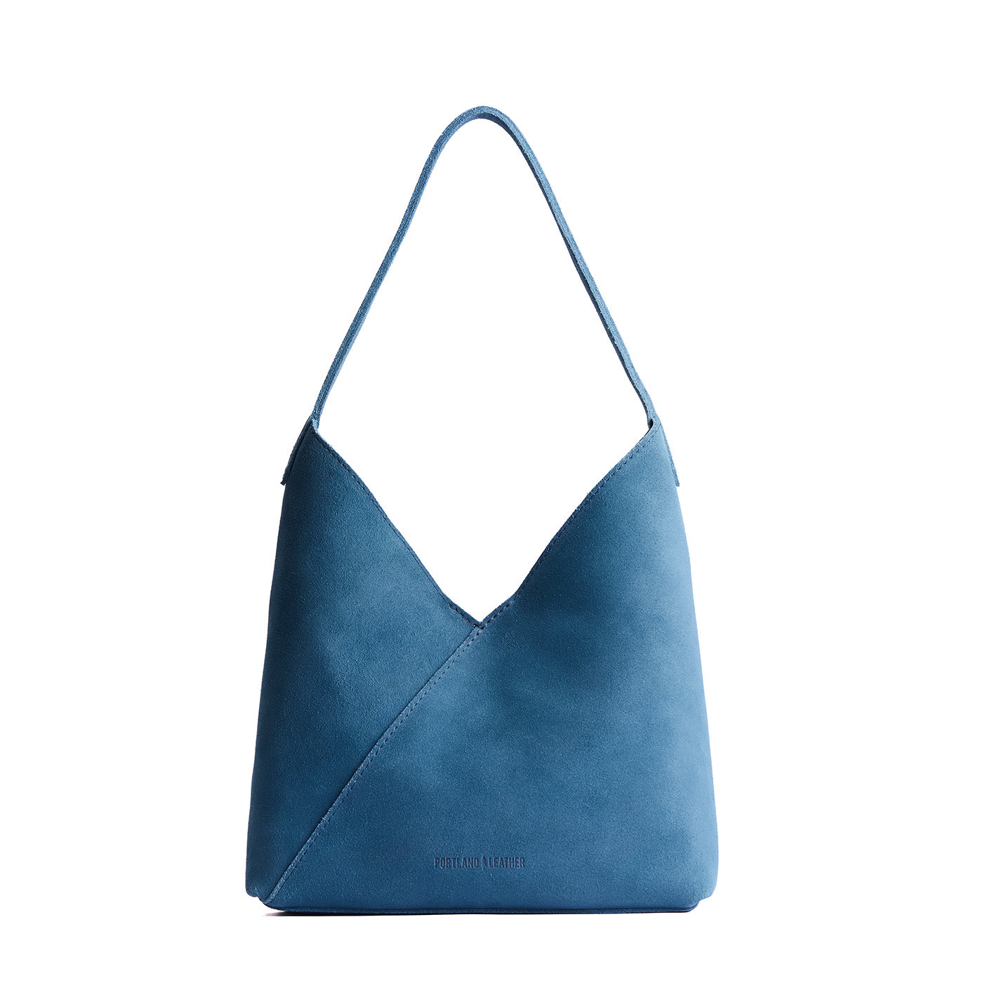 Mariner Blue*Large | Mid-size shoulder bag with magnetic snap closure