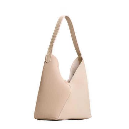 Toasted Oat*Large | Mid-size shoulder bag with magnetic snap closure