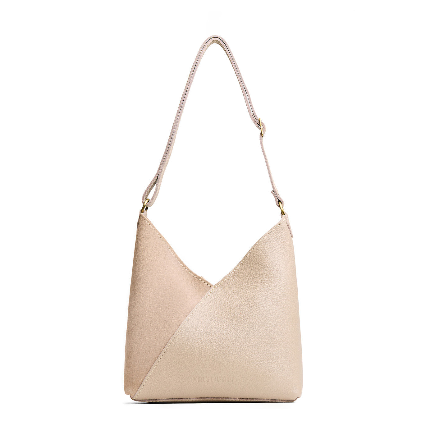 Toasted Oat*Small | Petite shoulder bag with adjustable strap and magnetic snap closure