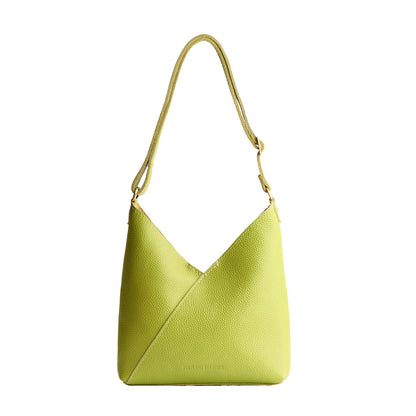 Wasabi*Small | Petite shoulder bag with adjustable strap and magnetic snap closure