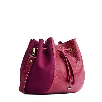 Orchid | Bucket bag with cinched drawstring closure