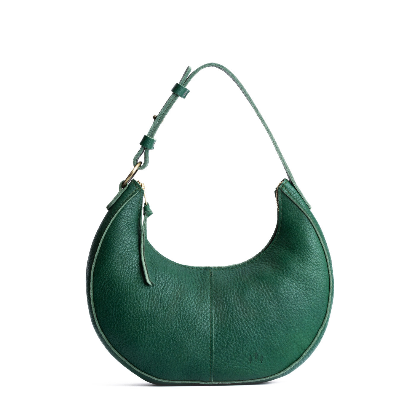 Bacalar*Small | Crescent shaped shoulder bag with zipper closure and adjustable strap