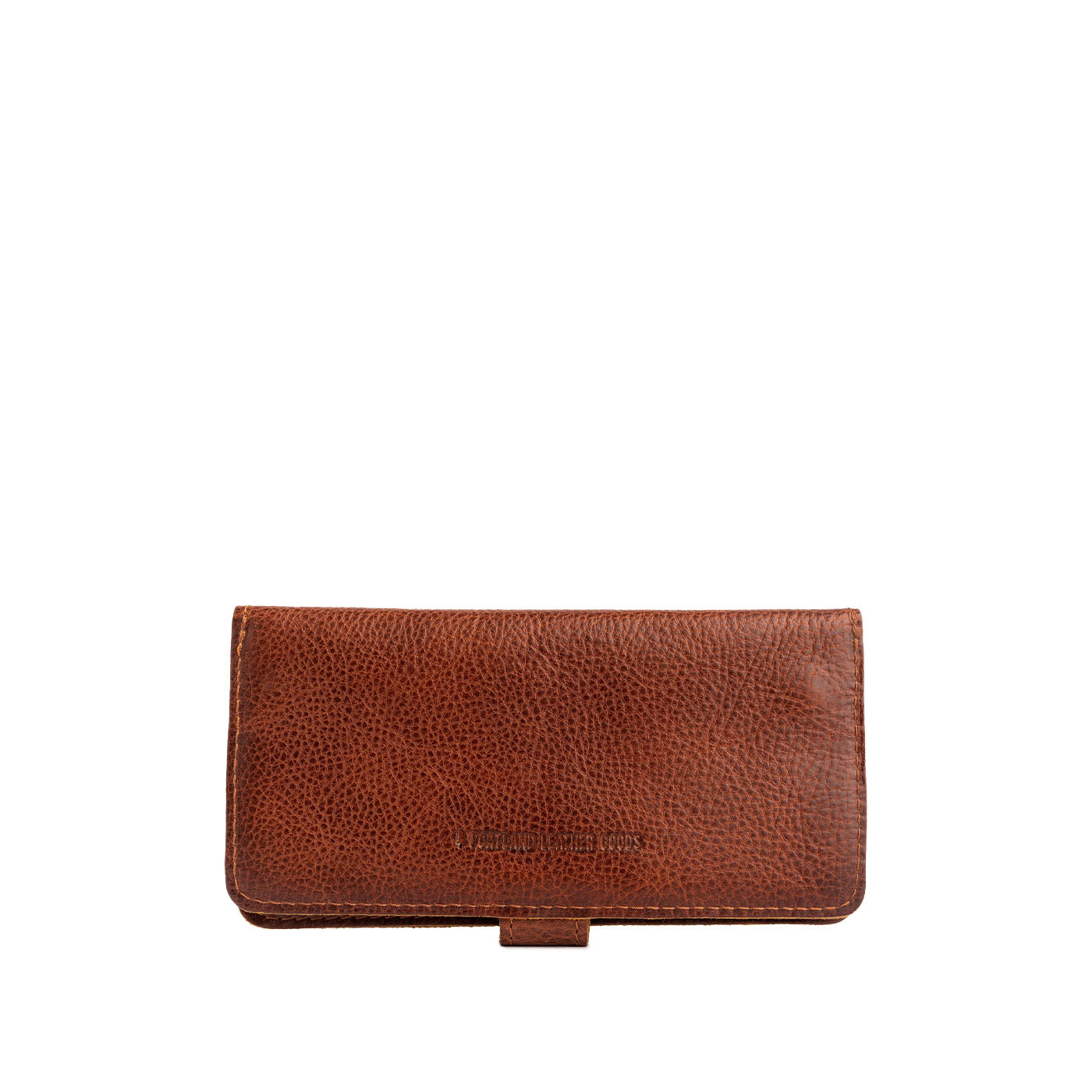 Nutmeg | Back of leather wallet closed