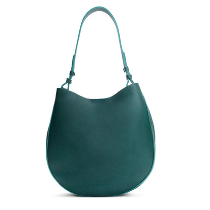 Sea Glass*Large | Rounded shoulder bag with adjustable strap on a white background