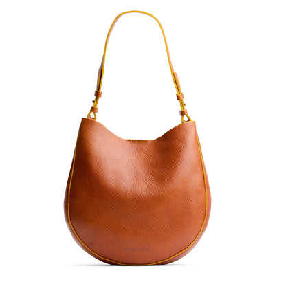 Sienna*Large | Rounded shoulder bag with adjustable strap on a white background
