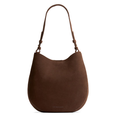 Stagecoach*Large | Rounded shoulder bag with adjustable strap on a white background