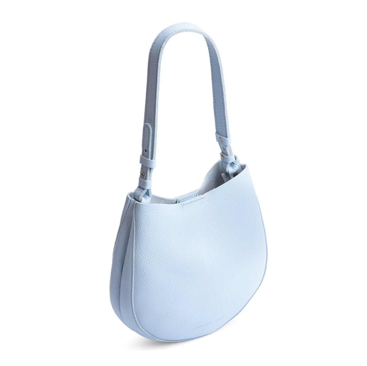 Skyway*Medium | Rounded shoulder bag with adjustable strap on a white background