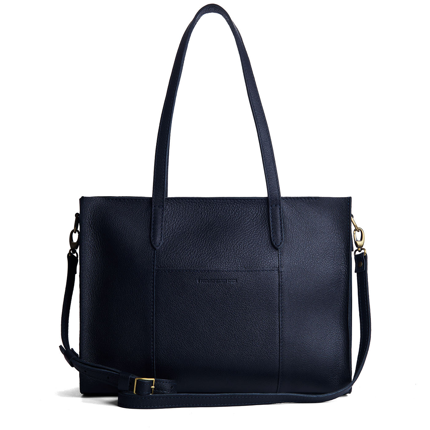 Night Owl*Oversized East/West | Structured wide tote bag with overlapping panels and crossbody strap