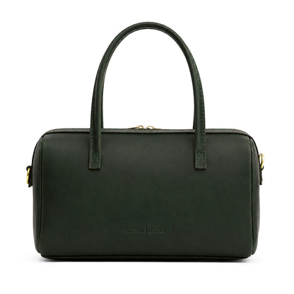 Evergreen*Oversized | Mini duffle shaped handbag with crossbody strap