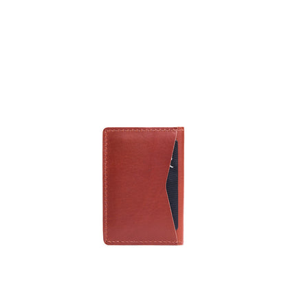 Vertical cardholder with six card slots on a white background
