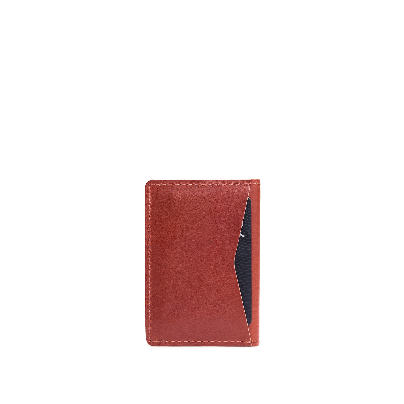 Vertical cardholder with six card slots on a white background