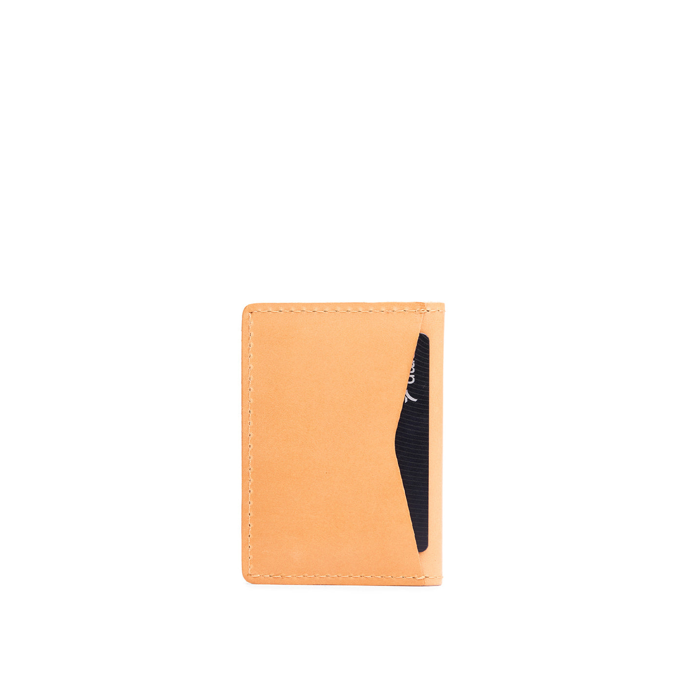 Vertical cardholder with six card slots on a white background