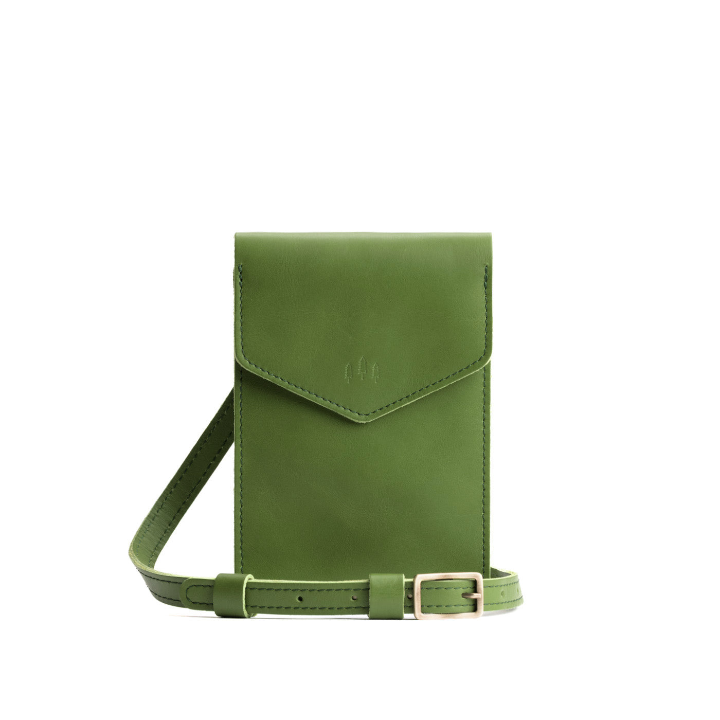 Green Apple | Slim, phone-shaped crossbody purse with magnetic closure