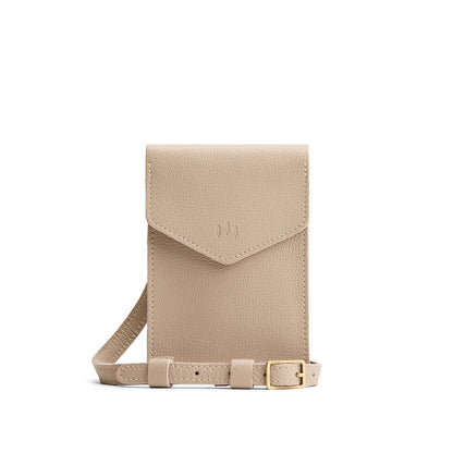 Oatmilk | Slim, phone-shaped crossbody purse with magnetic closure