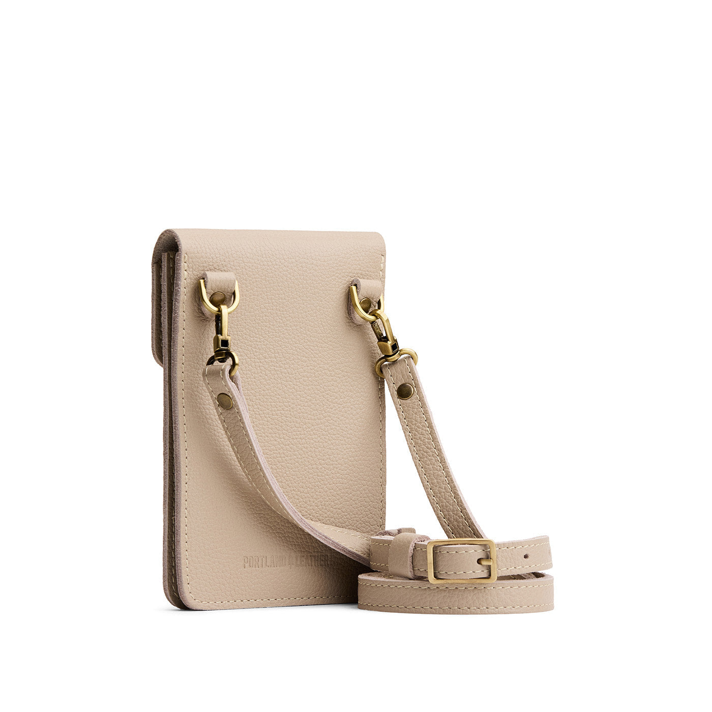 Oatmilk | Slim, phone-shaped crossbody purse with magnetic closure