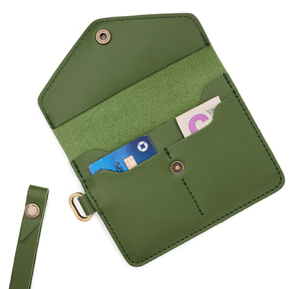 Cactus | Small Leather Passport Wristlet