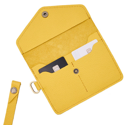 Canary | Small Leather Passport Wristlet