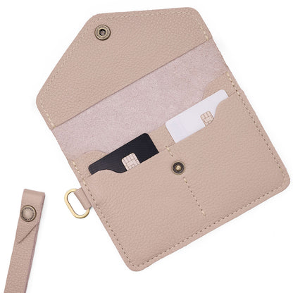 Oatmilk | Small Leather Passport Wristlet