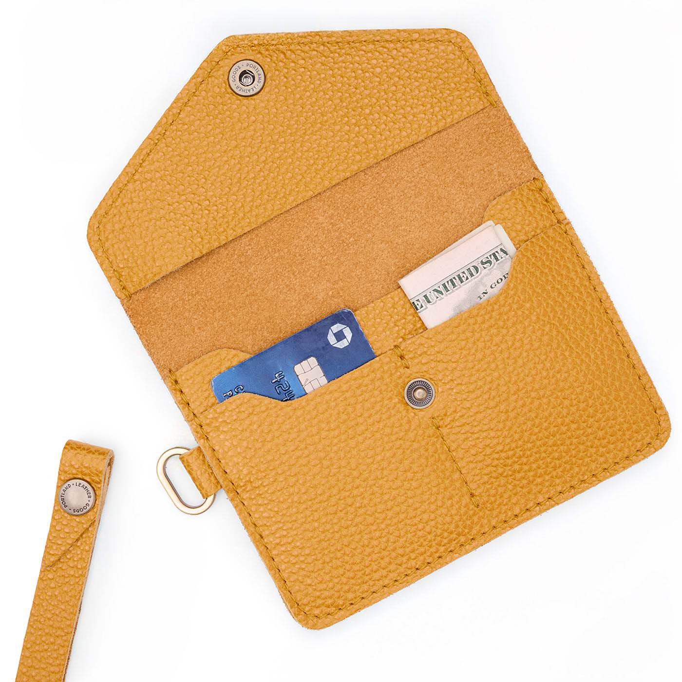 Sunshine | Small Leather Passport Wristlet