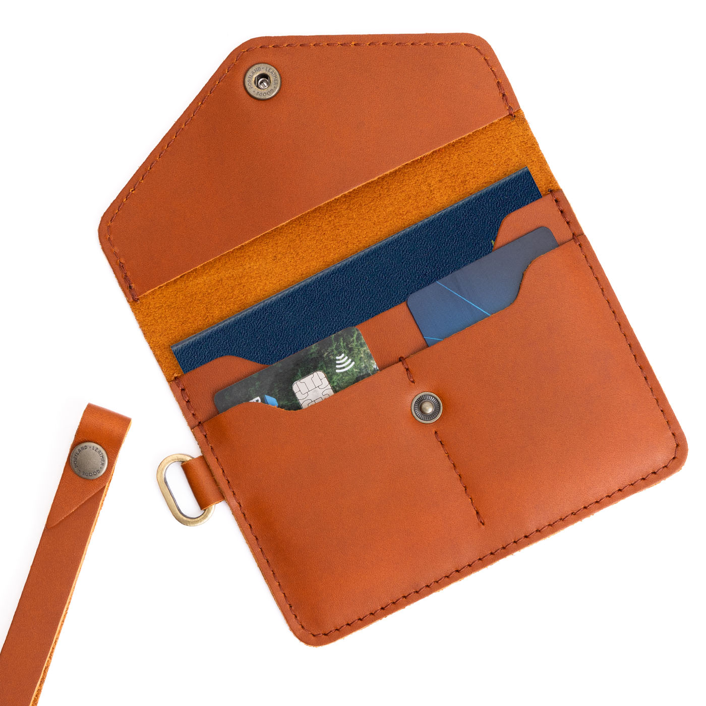 Tuscany | Small Leather Passport Wristlet