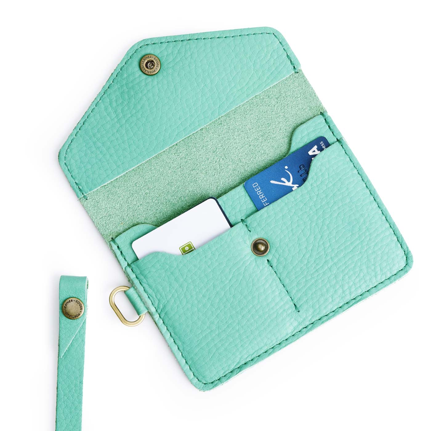 West Palm | Small Leather Passport Wristlet