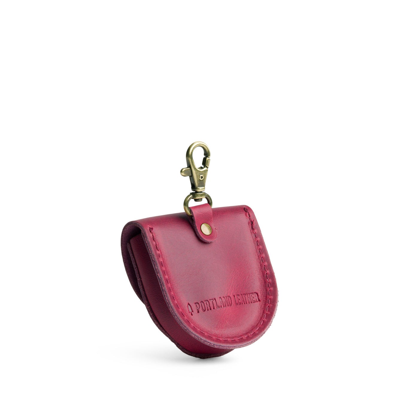 Anemone | U shaped pouch with leather flower applique