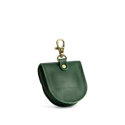 Aruba | U shaped pouch with leather flower applique