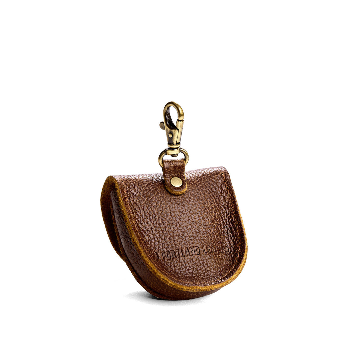 Asheville | U shaped pouch with leather flower applique