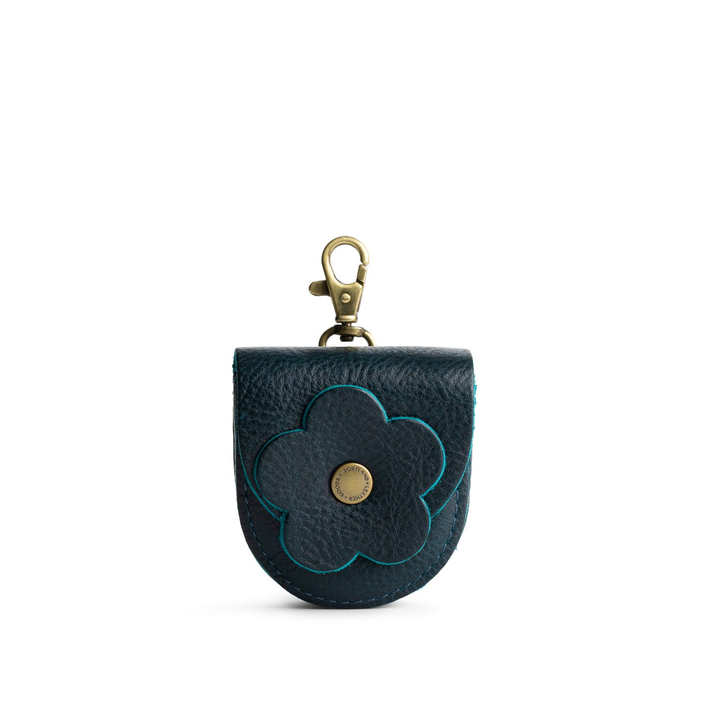 Boreal | U shaped pouch with leather flower applique