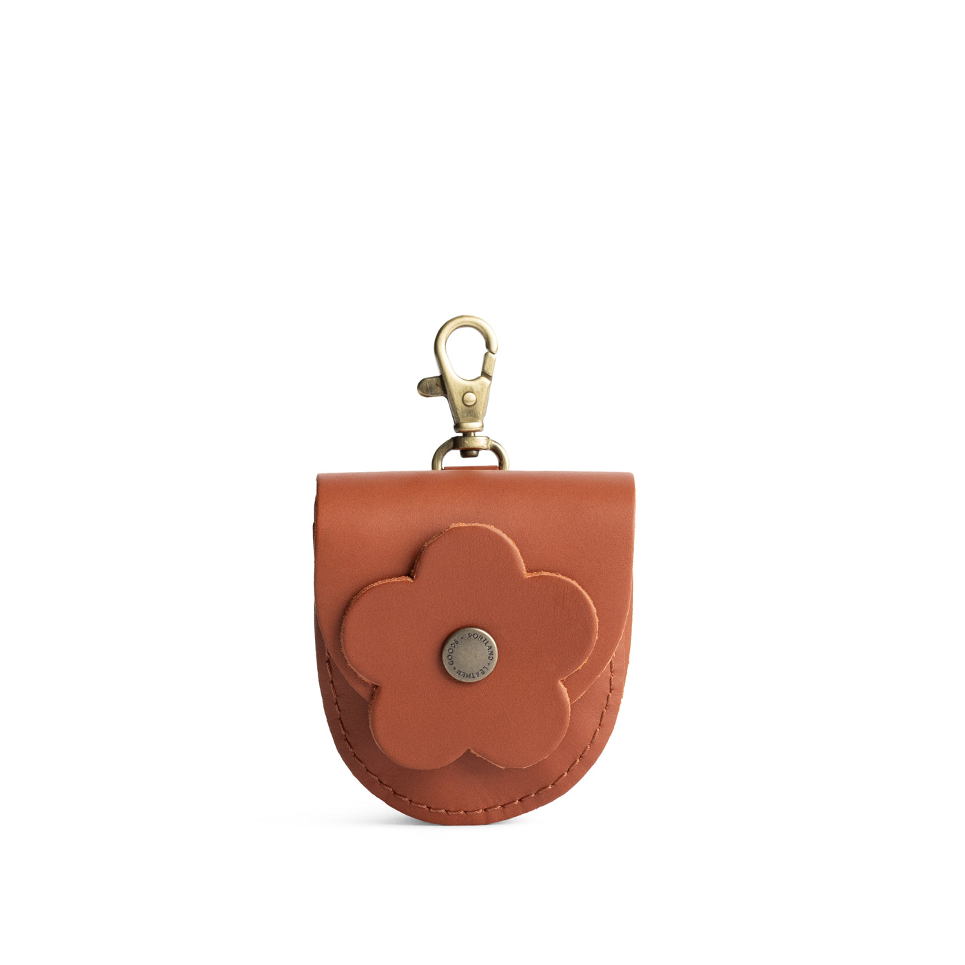 Clownfish | U shaped pouch with leather flower applique
