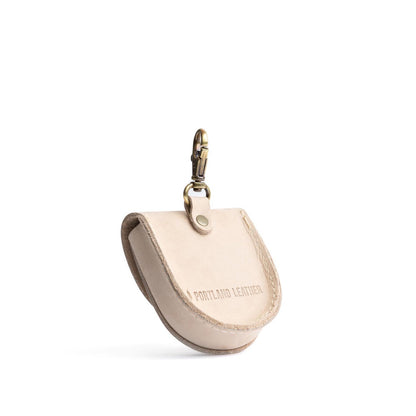 Dragon Bone | U shaped pouch with leather flower applique