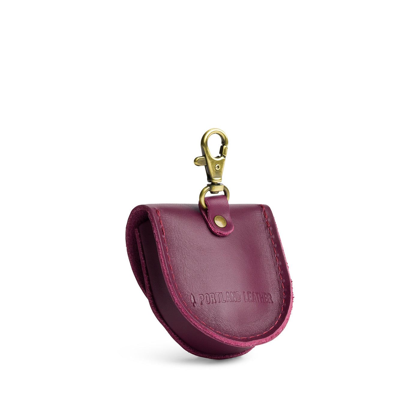 Lollipop | U shaped pouch with leather flower applique