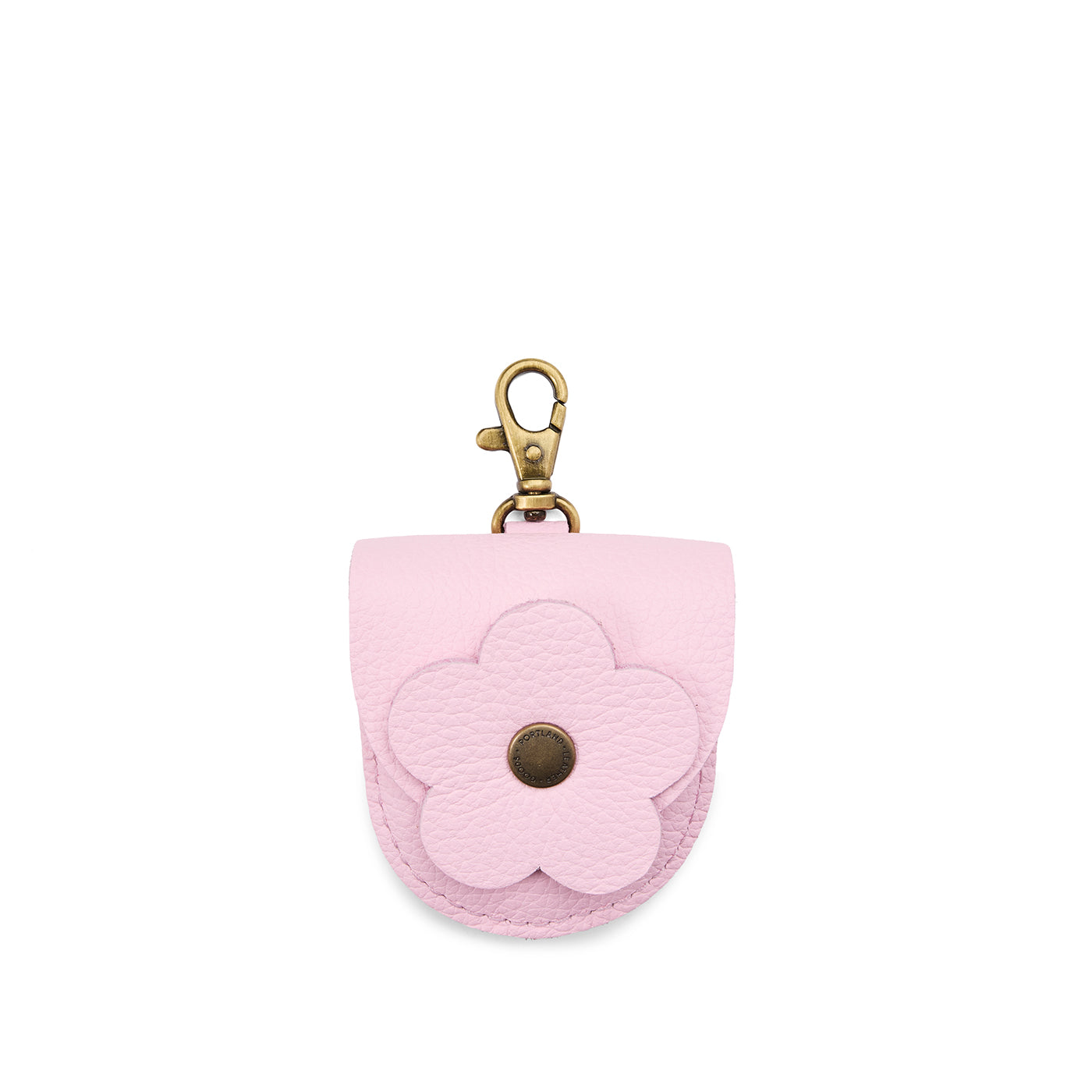 Pinkaboo | U shaped pouch with leather flower applique