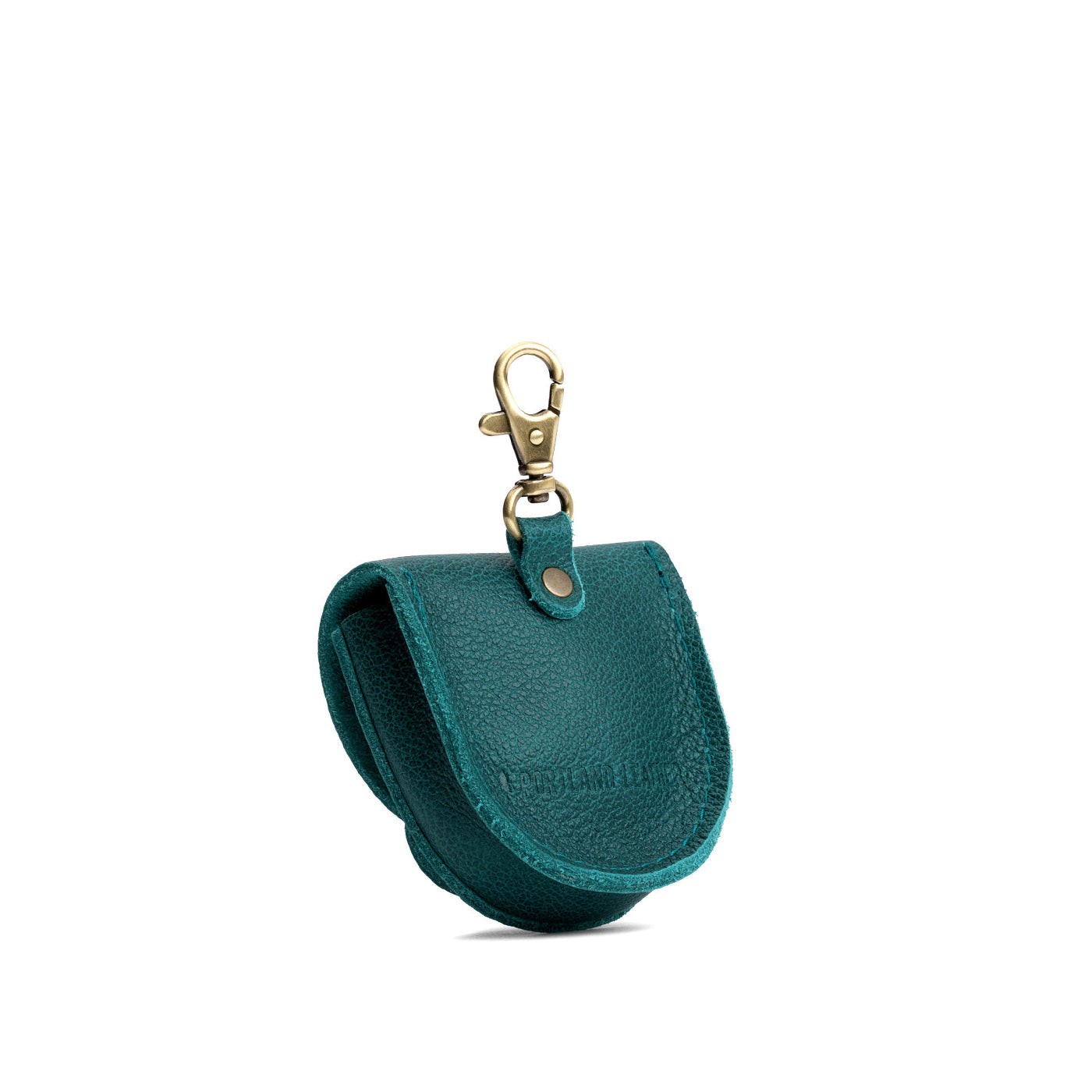 Sea Glass | U shaped pouch with leather flower applique