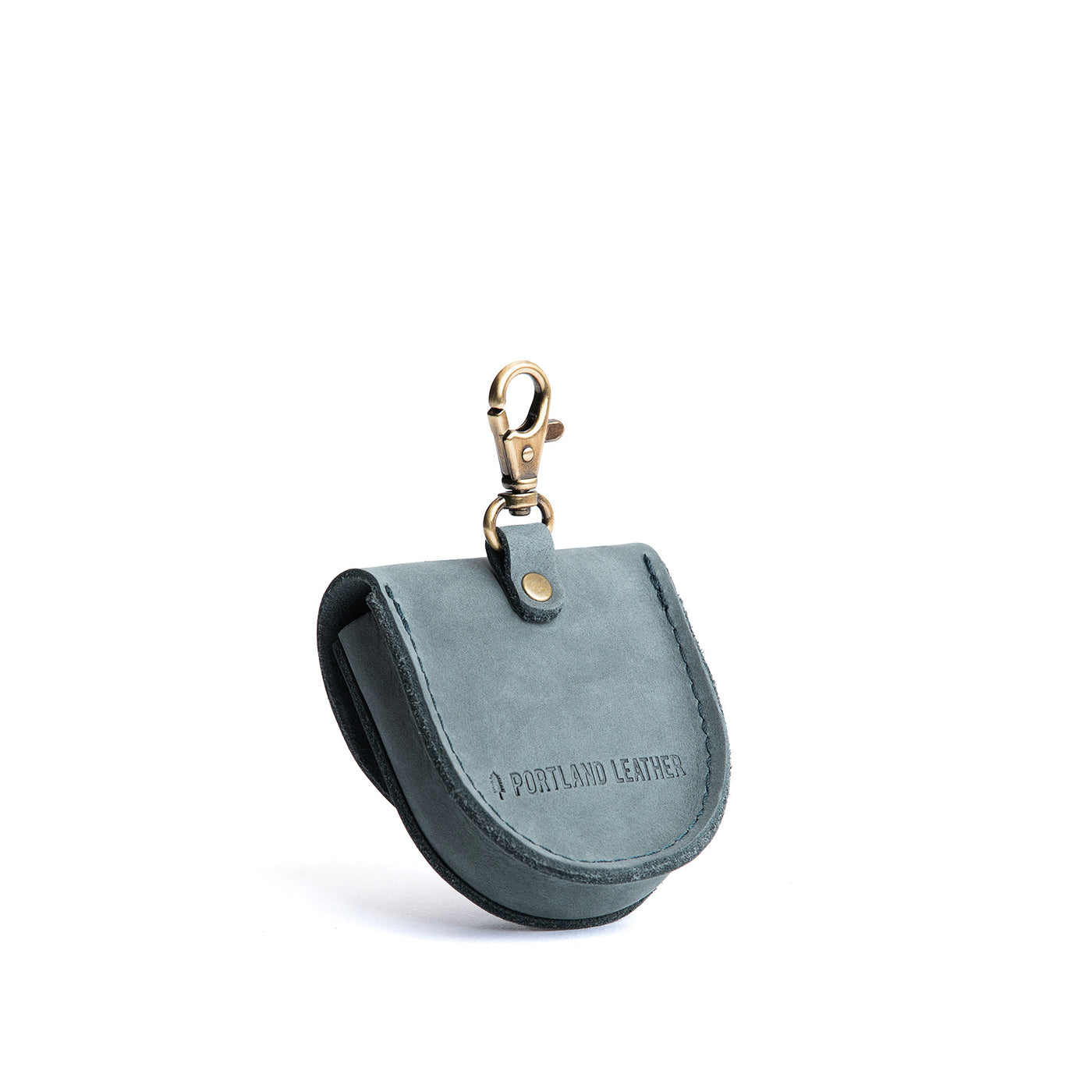 Storm | U shaped pouch with leather flower applique