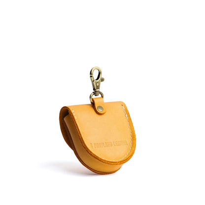 Sunflower | U shaped pouch with leather flower applique