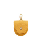 Sunshine | U shaped pouch with leather flower applique