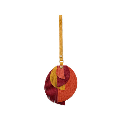 Scarlet Heart | Intricately cut leather shapes and fringe