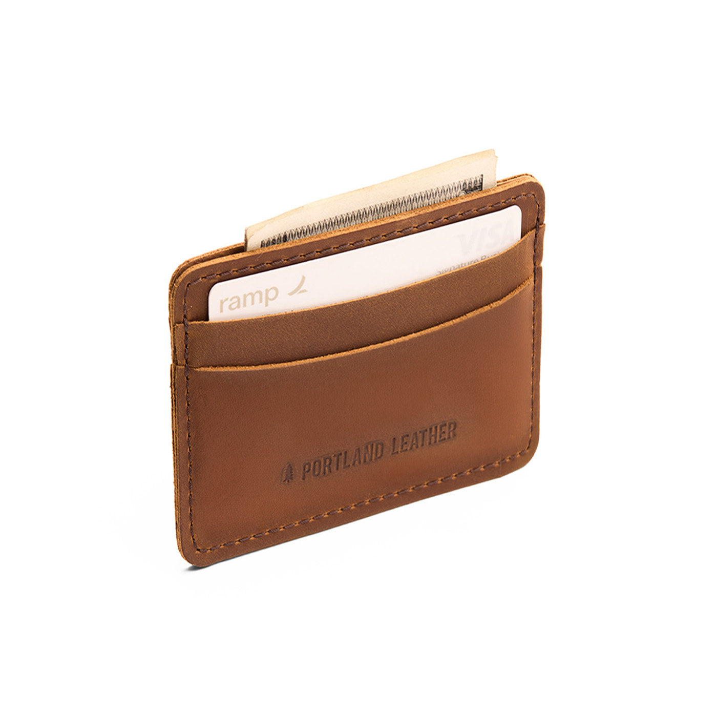 Canyon | Minimalist leather wallet with card slots and PLG logo