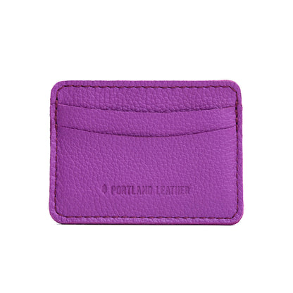 Cattleya | Minimalist leather wallet with card slots and PLG logo
