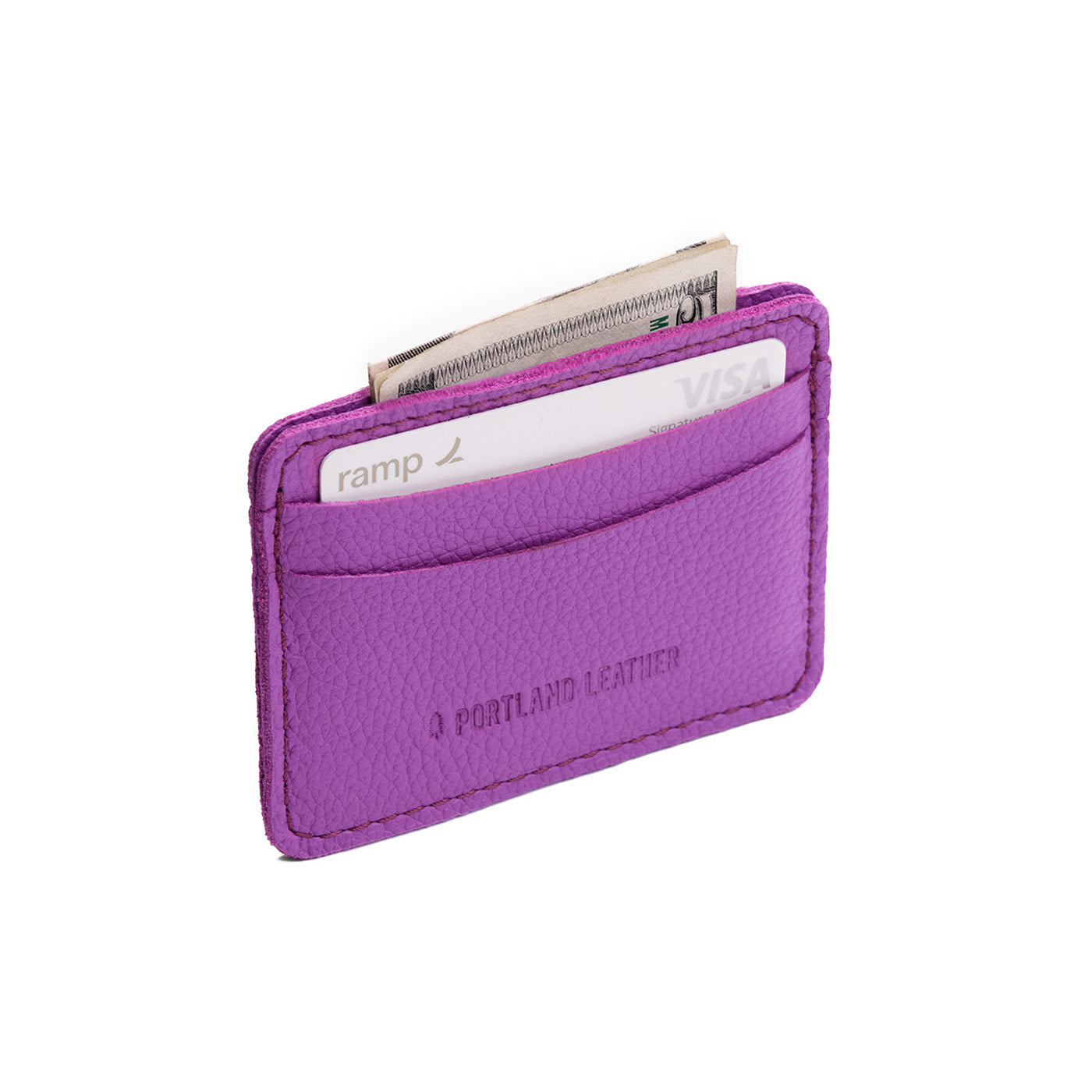Cattleya | Minimalist leather wallet with card slots and PLG logo