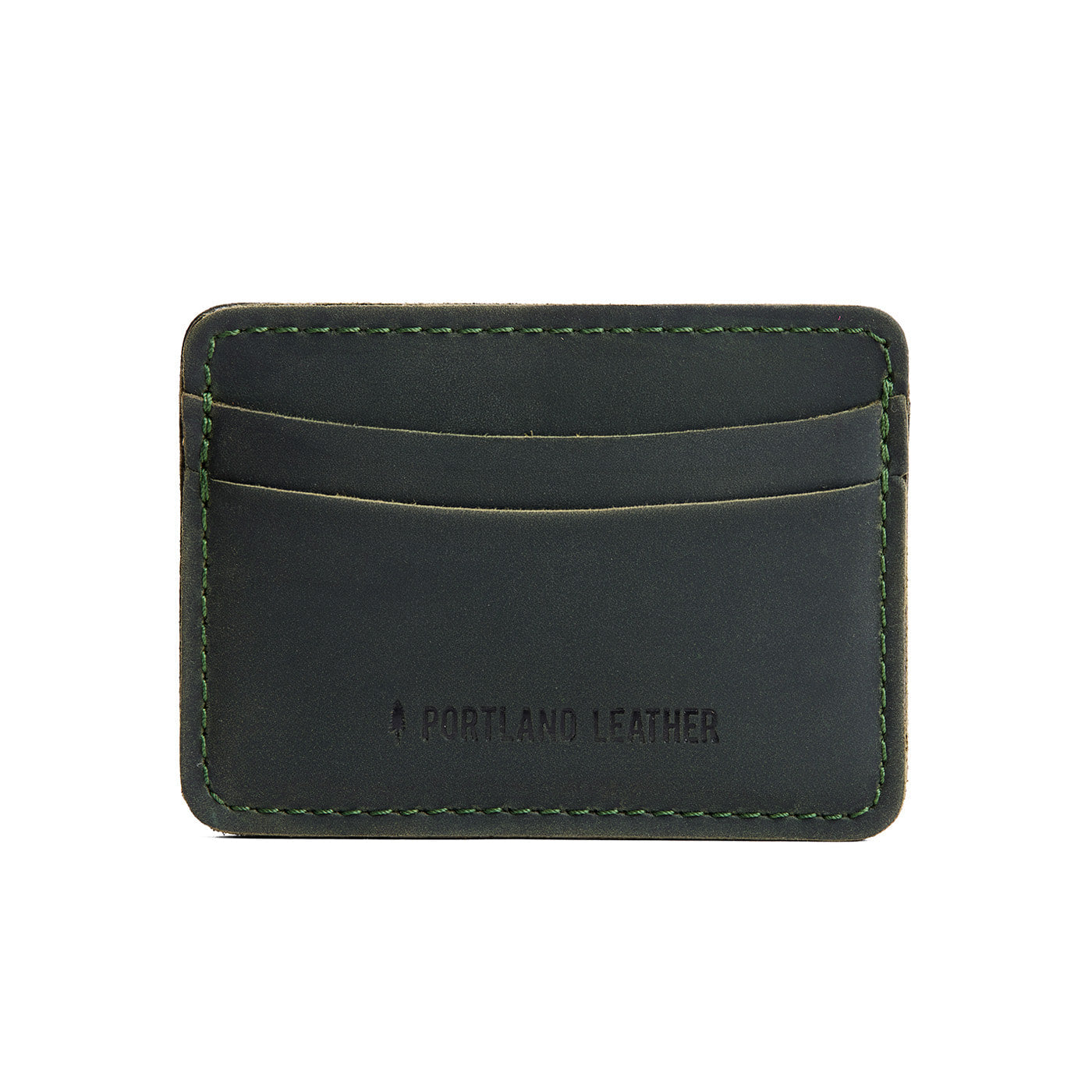 Evergreen | Minimalist leather wallet with card slots and PLG logo