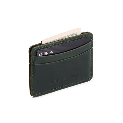 Evergreen | Minimalist leather wallet with card slots and PLG logo