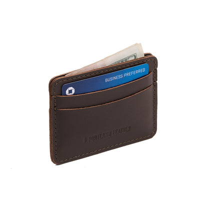 Grizzly | Minimalist leather wallet with card slots and PLG logo