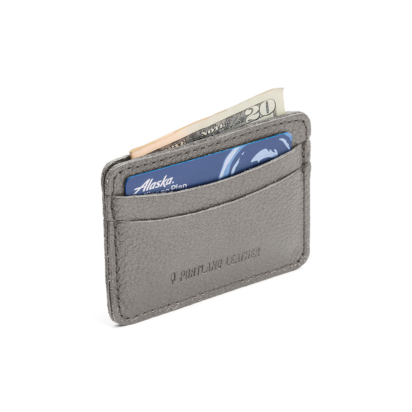 Stardust | Minimalist leather wallet with card slots and PLG logo