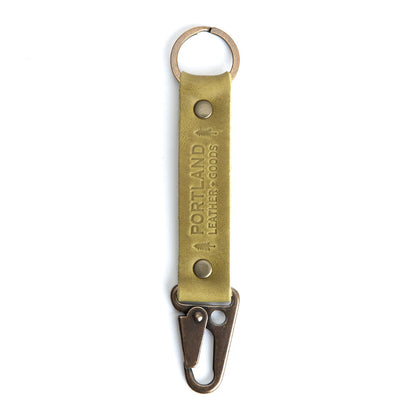 Anjou*Long | leather logo branded keychain